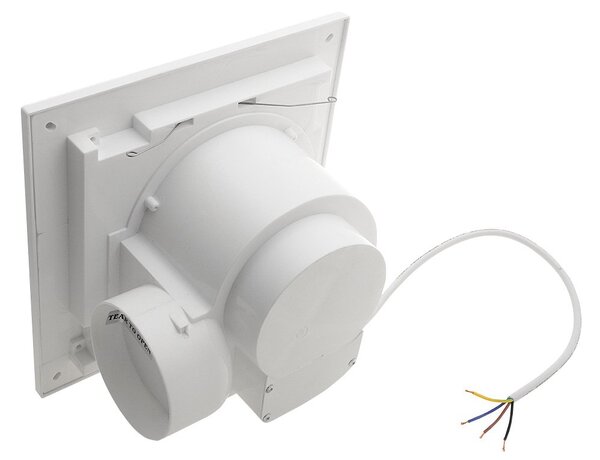 Sapho Sapho, TECTO fürdőszobai mennyezeti ventilátor axiális, 20W, cső 100mm, fehér, időzítő, TC202