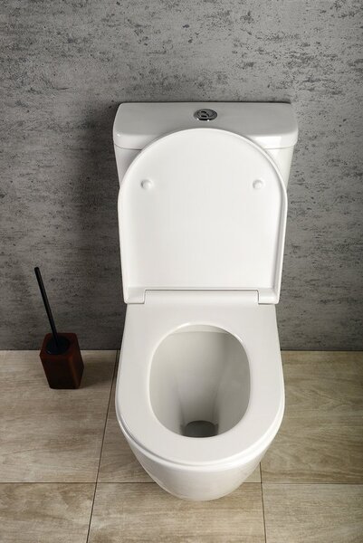 Sapho Sapho, TURKU RIMLESS WC kombi csésze megemelt, hátsó / hátsó hulladék