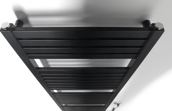 Aqualine Sapho, TONDI-E elektromos fűtés, egyenes, 450x1330 mm, 500W, matt fekete
