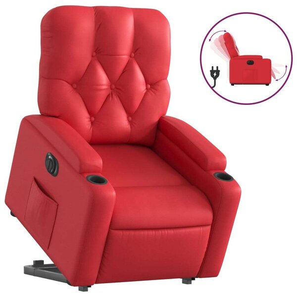 VidaXL Elektromos Relax Fotel - Bordó Műbőr