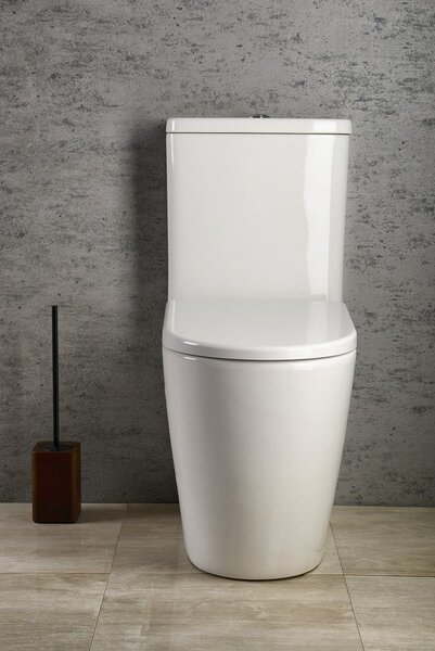 Sapho Sapho, TURKU RIMLESS WC kombi csésze megemelt, hátsó / hátsó hulladék