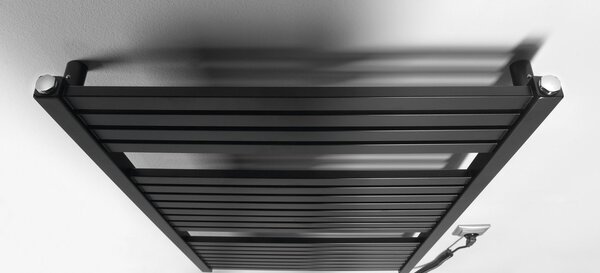 Aqualine Sapho, TONDI-E elektromos fűtés, egyenes, 600x970 mm, 400W, matt fekete, DE466T