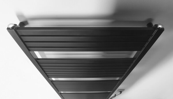 Aqualine Sapho, TONDI-E elektromos fűtés, egyenes, 600x1330 mm, 600W, matt fekete