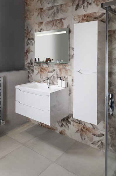 Sapho Sapho, WAVE szekrény magas 40x140x20cm, bal / jobb, fehér (WA249LP), WA250-3030