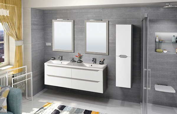 Sapho Sapho, WAVE szekrény magas 40x140x20cm, bal / jobb, fehér (WA249LP), WA250-3030