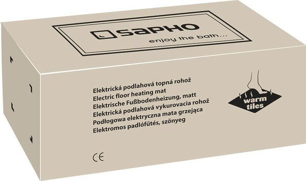 Sapho Sapho, MELEG CSEMPE elektromos padlófűtés szőnyeg 0,8m2, 130W, WTM08