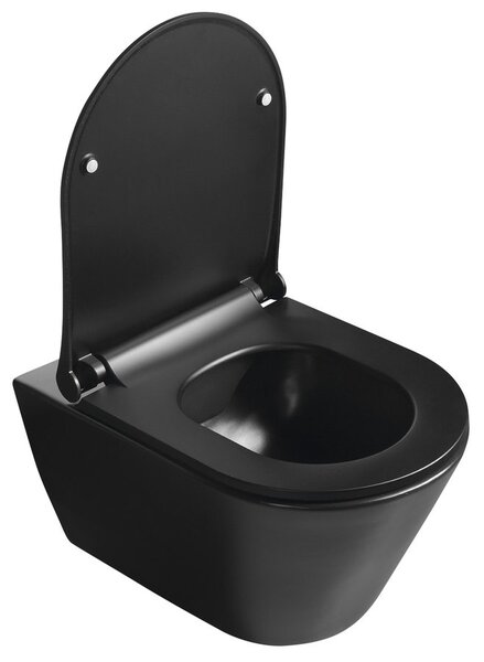 Sapho Sapho, AVVA Vékony, lassan záródó WC-ülőke, fekete