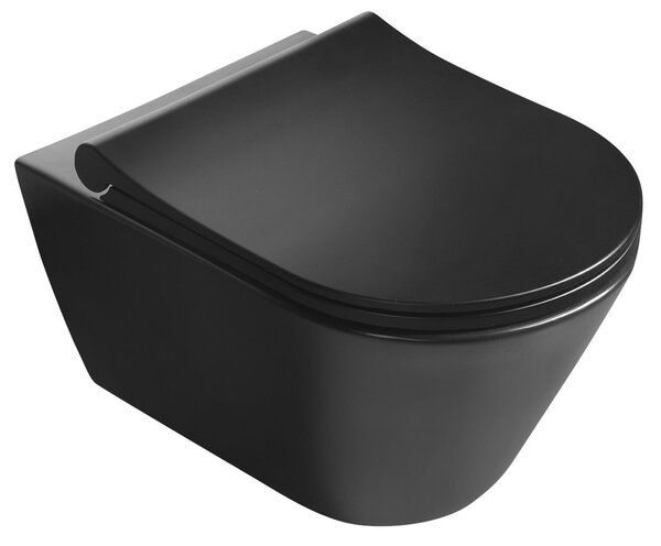 Sapho Sapho, AVVA Vékony, lassan záródó WC-ülőke, fekete