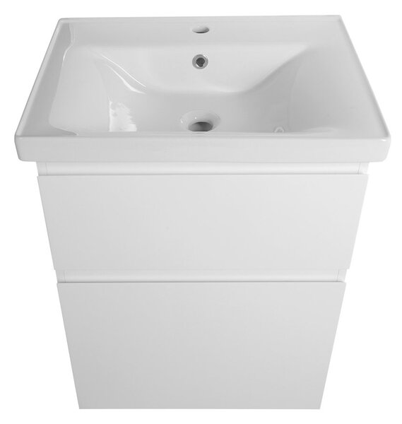 Aqualine Sapho, ALTAIR mosdószekrény 57x72,5x45cm, fehér