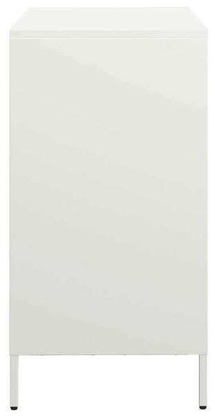 VidaXL Fém Tálalószekrény - Fehér - 68x39x73,5 cm
