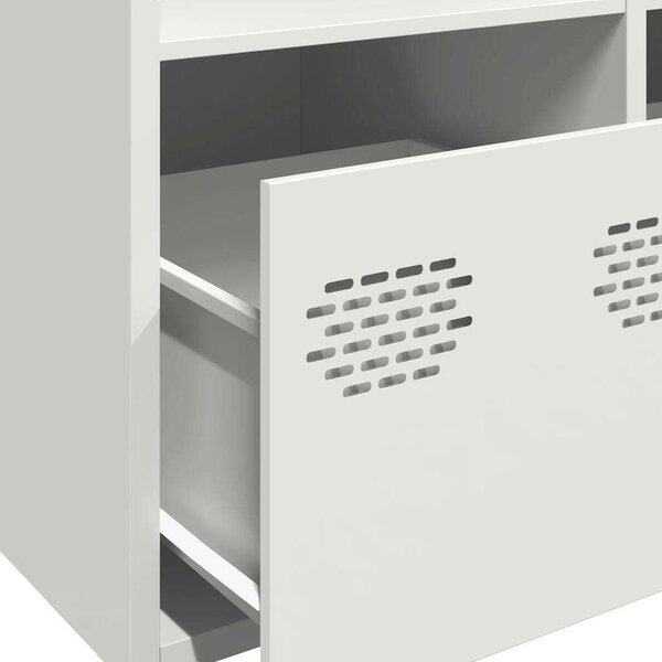 VidaXL Fém Polcrendszer - Fehér - 68x39x103,5cm