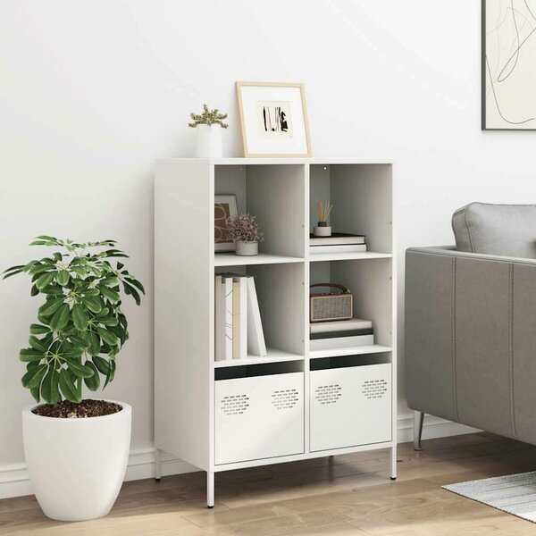 VidaXL Fém Polcrendszer - Fehér - 68x39x103,5cm
