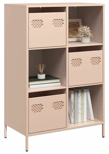 VidaXL Fém Polcrendszer - Rózsaszín - 68x39x103,5 cm