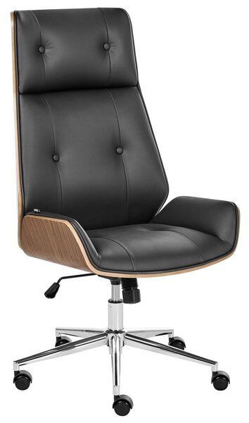 Irodai szék PLIORA Műbőr Fekete
