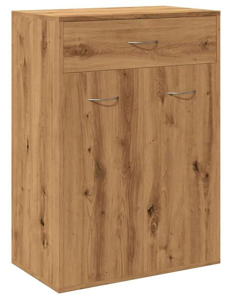 VidaXL Cipősszekrény - Kézműves Tölgy - Fa - 60x35x84 cm