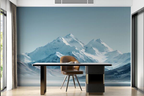 Fotótapéta Havas hegyvonulat egy víztömeggel, Modern fotótapéta, Modern fotótapéta, w01390 - Muralas.hu