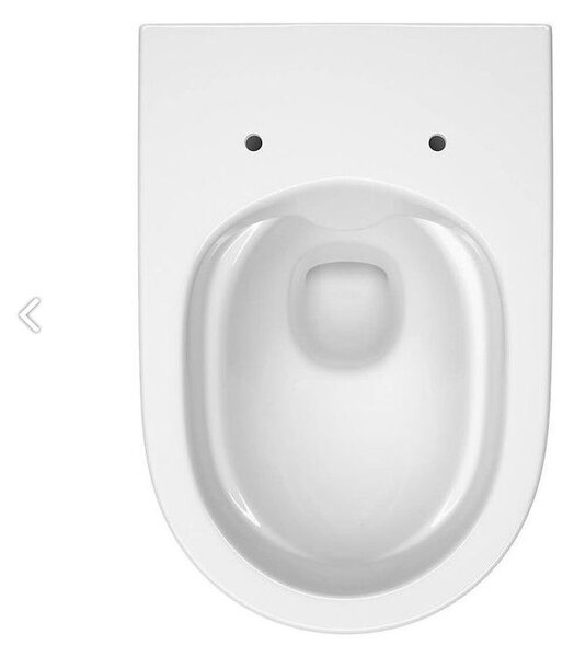 Cersanit Larga Oval CleanOn - függő WC csésze SLIM ülőkével, hőre keményedő, fehér, S701-472