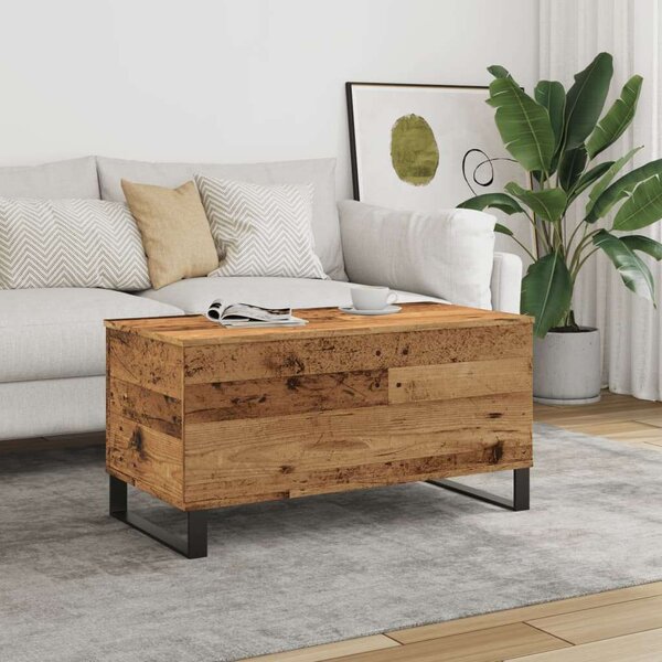 VidaXL Antik Fa Dohányzóasztal - 90x44,5x45 cm