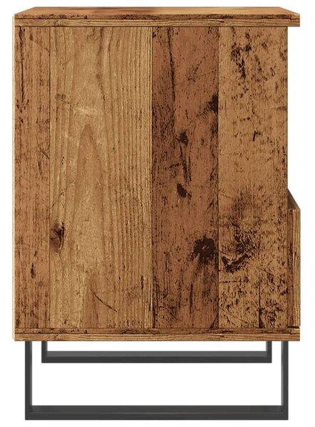 VidaXL Antik Fa Éjjeliszekrény Szett - 2 db - 40x35x50 cm