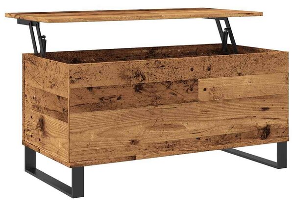 VidaXL Antik Fa Dohányzóasztal - 90x44,5x45 cm
