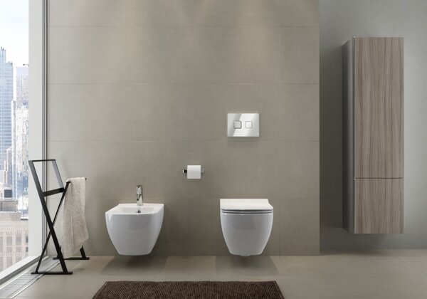 Cersanit Virgo - függő WC-csésze CleanOn lassan leeső ülőfelülettel, fehér, S701-427