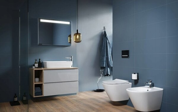 Cersanit City Oval CleanOn, függő wc csésze + wc ülőke lassan záródó hőre keményedő, K701-104