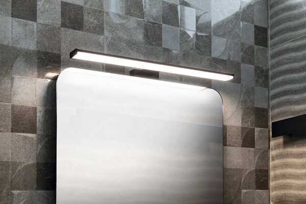 Sapho Sapho, CHICAGO LED lámpa, 400x120x40 mm, 8W, 230 V, műanyag, matt fekete