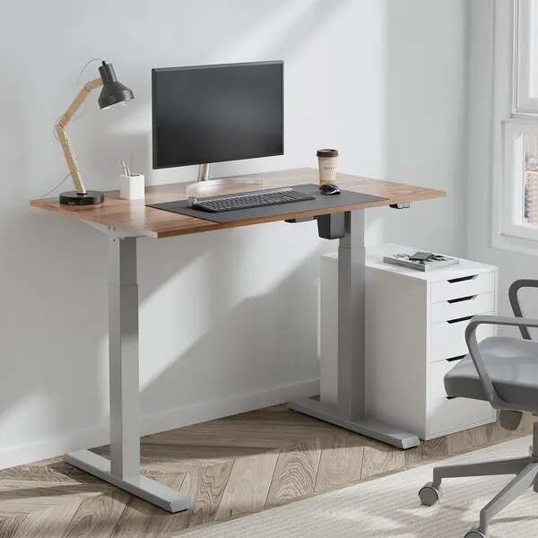 Ergo Office ER-403G Elektromos Íróasztalváz - Szürke - 70kg