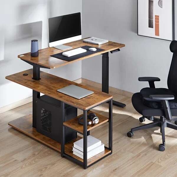 Ergo Office ER-450 Elektromos Állítható Íróasztal - 120x60cm