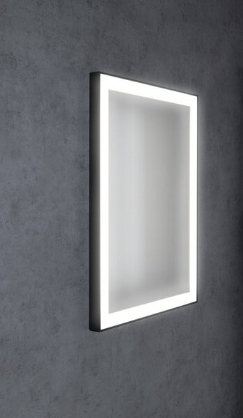 Sapho Sapho, GANO tükör LED világítással 60x80cm, fekete