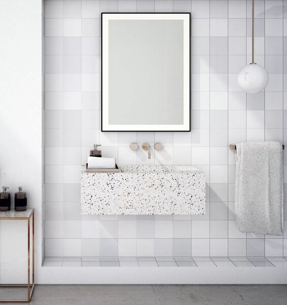 Sapho Sapho, GANO tükör LED világítással 60x80cm, fekete