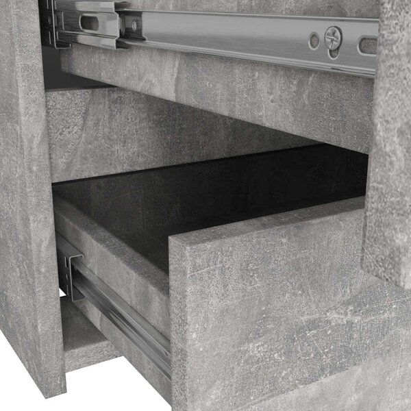 CL100 Beton Komód - 6 Fiókos - 100 cm