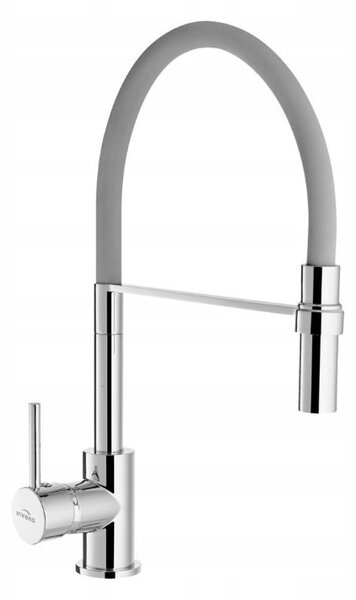 Invena Chameleon, szabadon álló mosogató csaptelep, szürke-króm, BZ-29-L05-C