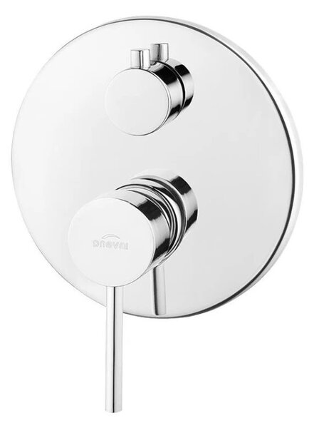 Invena Dafni, rejtett zuhanygarnitúra esőzuhanyfejjel 25 cm, fényes króm, INV-BS-88-0O2-A