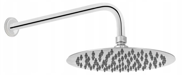 Invena Dafni, rejtett zuhanygarnitúra esőzuhanyfejjel 25 cm, fényes króm, INV-BS-88-0O2-A