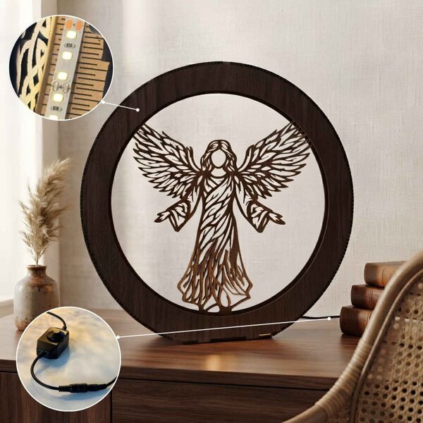 LED lámpa Angel of Light – Modern dekoráció háttérvilágítással | RAFAELL