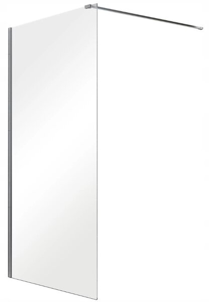 Invena Walk-In, zuhany paraván 80X200cm, 8mm átlátszó üveg, króm profil, INV-AK-32-186-O