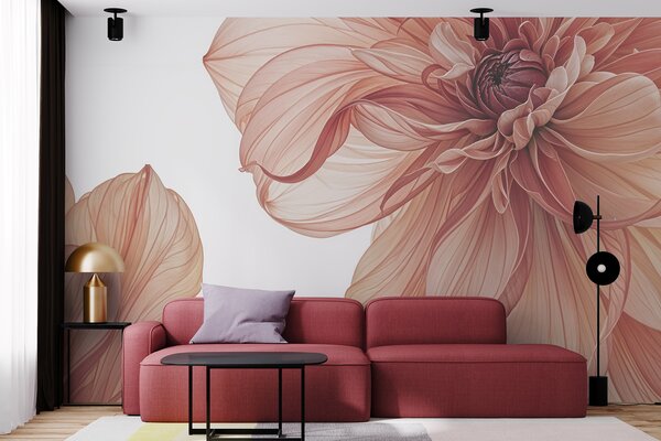Fotótapéta Elegáns szirmok lágy árnyalatokban, Modern fotótapéta, Modern fotótapéta, w08257 - Muralas.hu