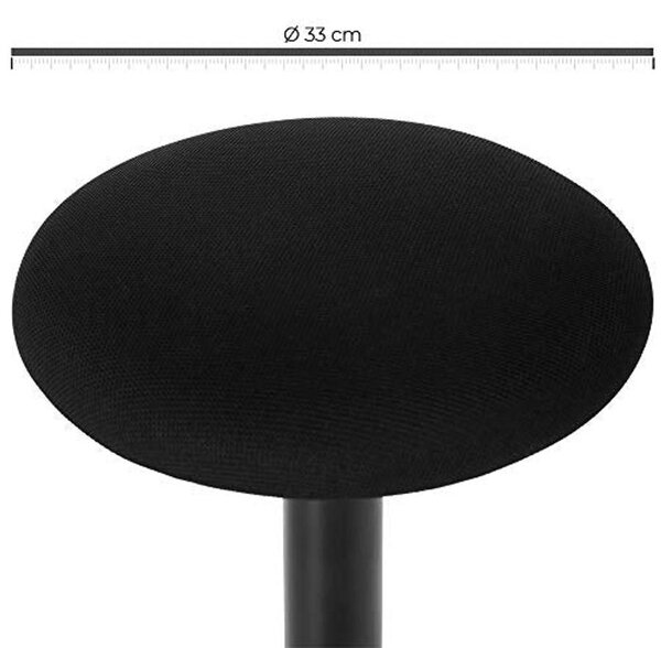 Irodai szék, ergonomikus szék, 56-81 cm magasságban állítható, fekete