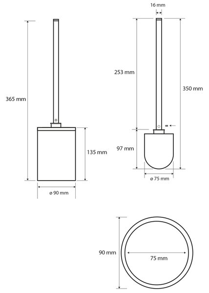 Sapho Sapho, X-ROUND WHITE WC-kefe hengeres állóhoz, fehér, XR306W