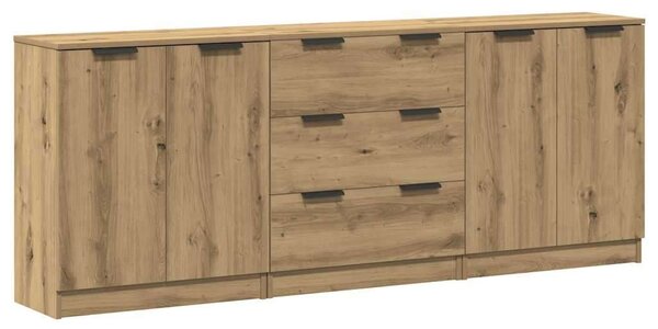 VidaXL Tölgyfa Komód Szett - 180x30x70 cm