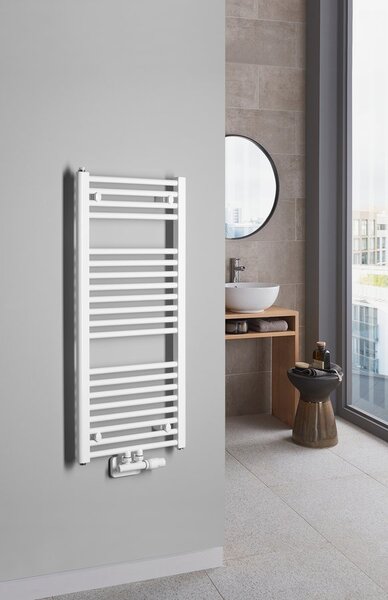 Aqualine Aqualine, DIRECT fűtőelem központi csatlakozással 450x960 mm, 447 W, fehér, ELM94T