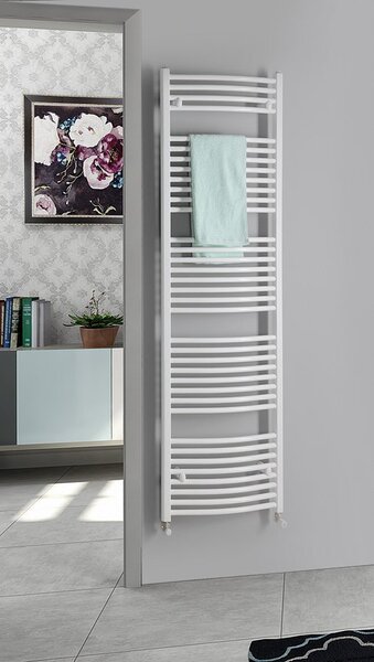 Aqualine Aqualine, DIRECT radiátor oldalsó csatlakozással 600x1680 mm, matt fekete, ILR66B