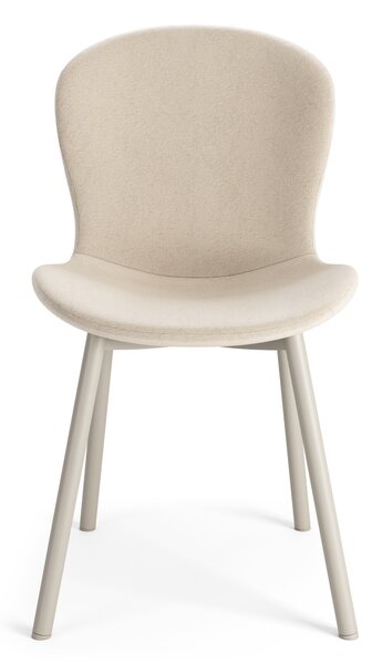MAZZONI EXPORT FIORA Bézs (Apia 453 szövet) / szürke-bézs váz (cashmere) – MODERN KÁRPITOZOTT CHENILLE SZÉK NAPPALIBA/ÉTKEZŐBE