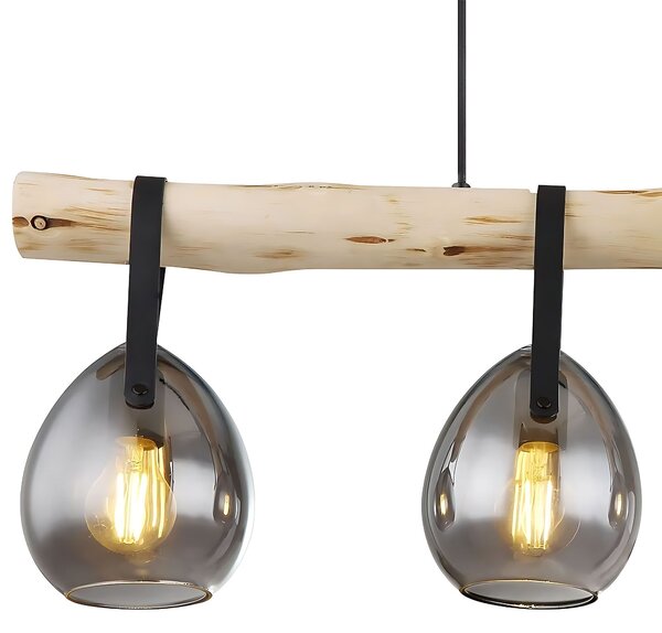 Toolight Toollight, mennyezeti lámpa 80cm, 4xE27, APP1775-4CP, barna-fekete, OSW-09665