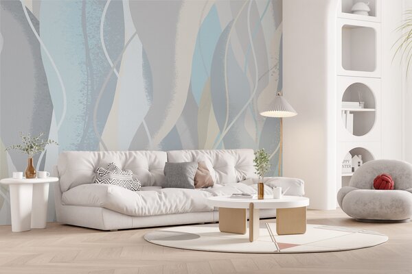 Fotótapéta Elegáns szalagok hűvös árnyalatokból, Modern fotótapéta, Modern fotótapéta, w01124 - Muralas.hu