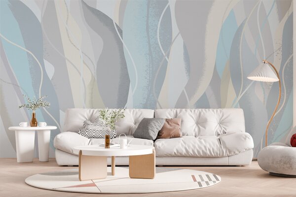 Fotótapéta Elegáns szalagok hűvös árnyalatokból, Modern fotótapéta, Modern fotótapéta, w01124 - Muralas.hu
