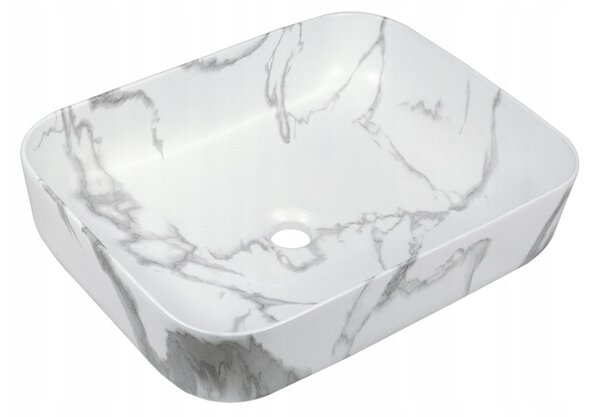 Invena Florina, kerámia mosogató 51x40x13 cm, kőutánzat, INV-CE-40-706-C