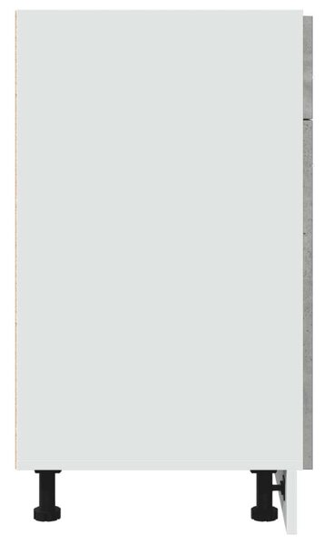 VidaXL Konyhaszekrény Fiókkal - Beton Szürke - 80x46x81,5cm