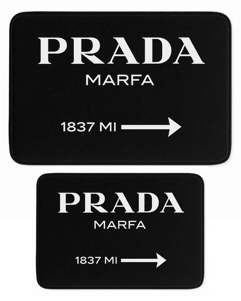Fekete bársony fürdőszobai kilépő szett 2 db-os 60x100 cm Prada – Mila Home